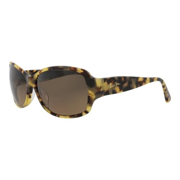 Maui Jim Womens Square/Rectangle Tortoise Tortoise Bronze Fashion Designer - Picture 1 of 4